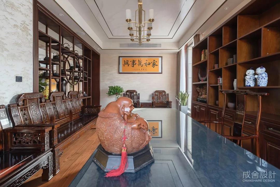 書房-常州別墅中式裝修 書房-常州別墅中式裝修